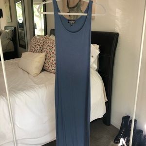 Topshop Blue Maxi Dress
